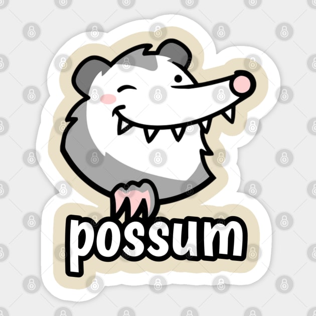 Possum Sticker by radeckari25